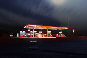 New Orleans Gas Station Insurance - Gas station lit up at night